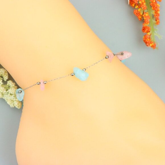 "Handmade Anklet – A Stylish Choice for Women, Thoughtful Gift Idea, EVCH1001 - Picture 6 of 11